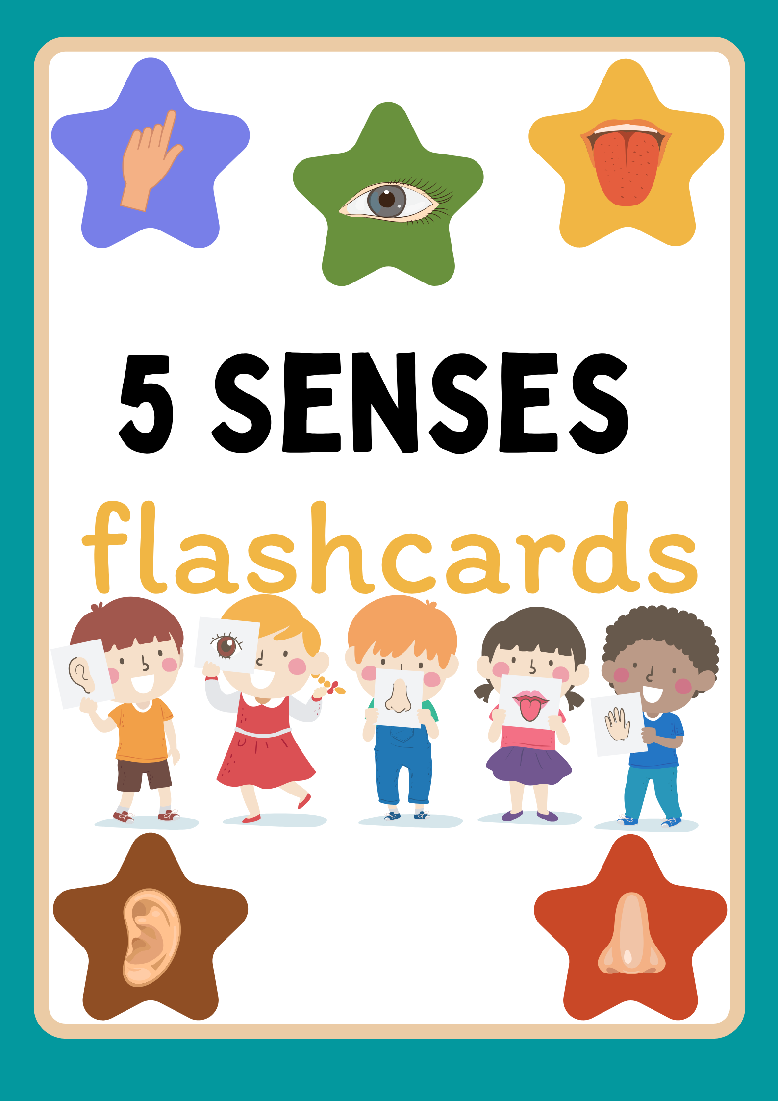 Colorful senses Flascards