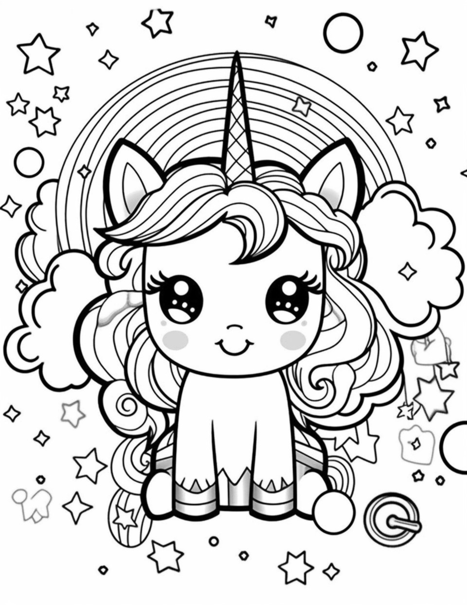 12 Cute kawaii Unicorn