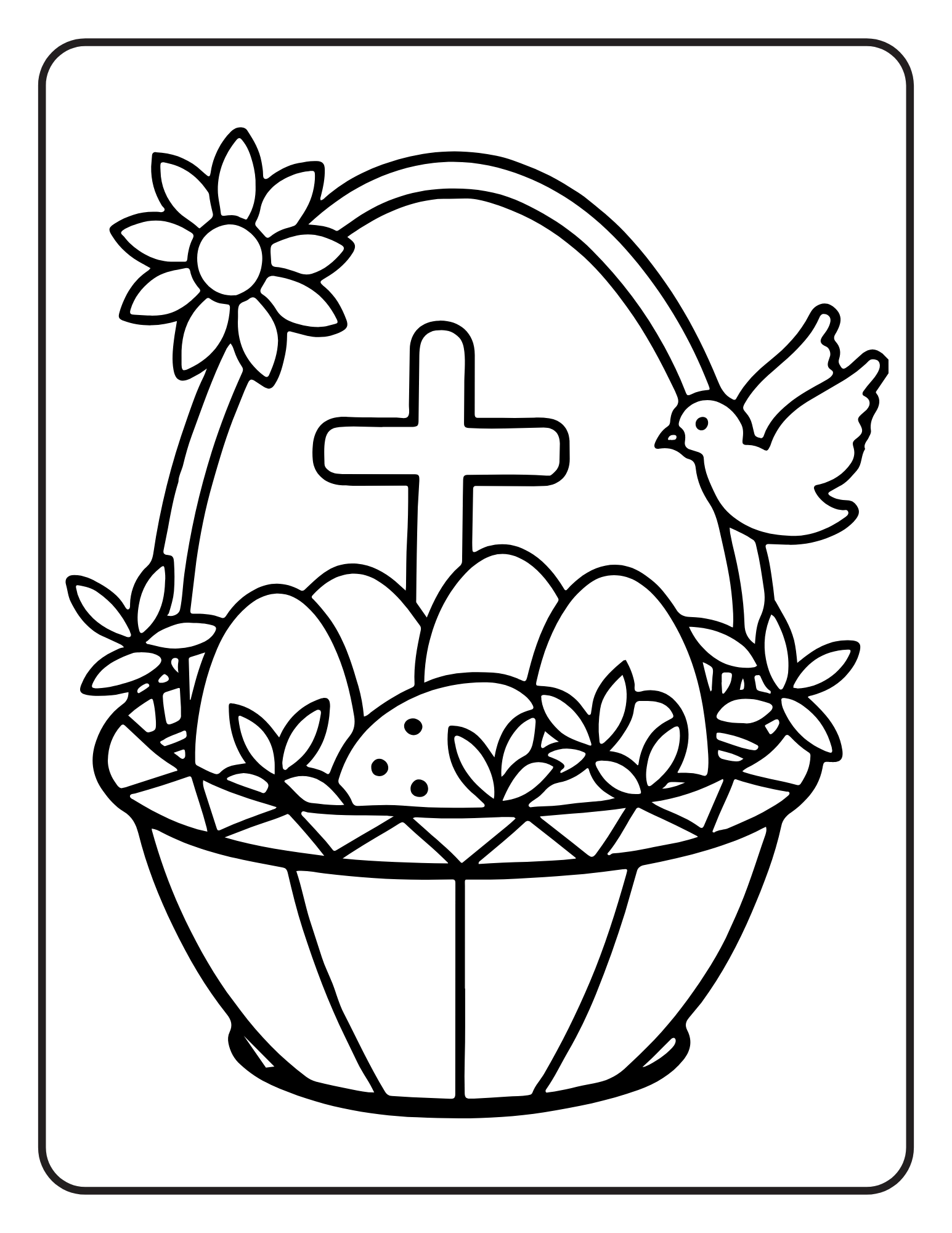 20 easter coloring book