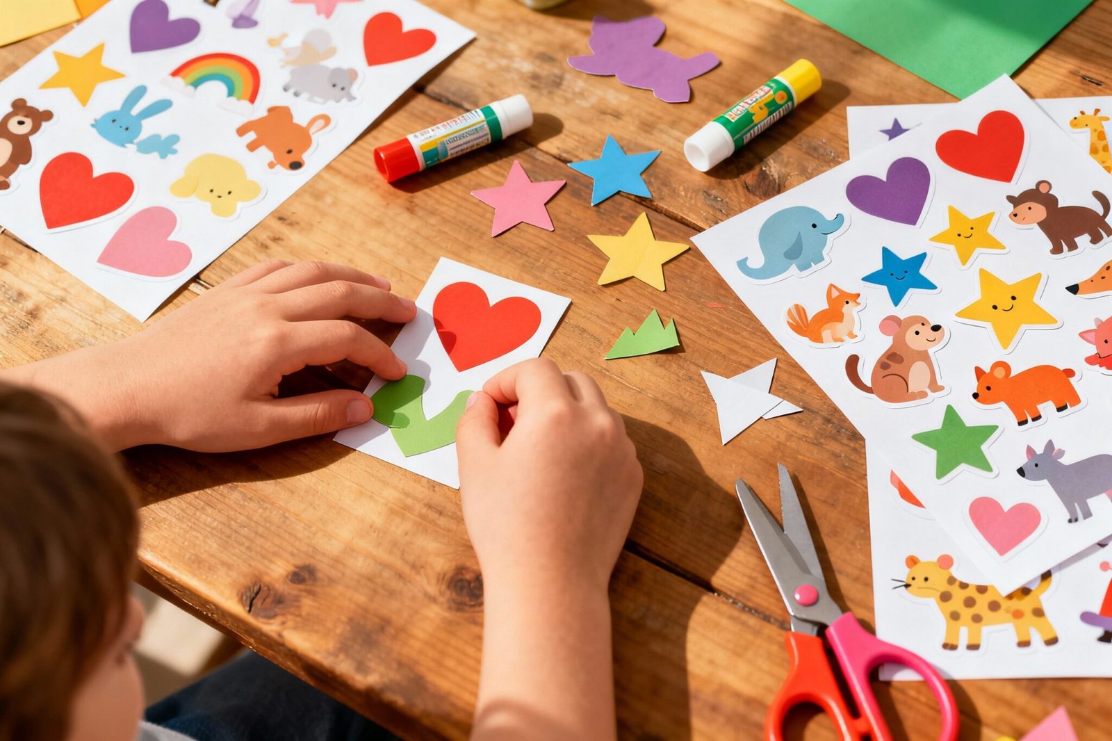 Fun DIY Sticker Art for Kids Using Printable Templates